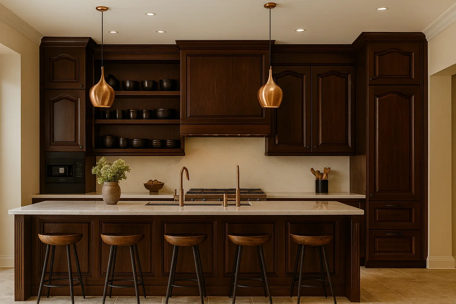 Cocina Nogal Oscuro